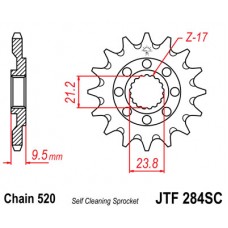 JTF284.13SC Звезда передняя 520 (самоочистка)