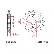 JTF293.14 Звезда передняя 525