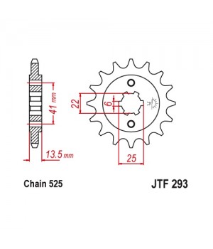 JTF293.16 Звезда передняя 525