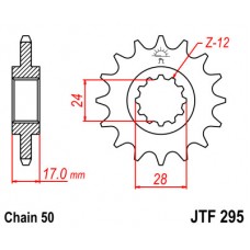 JTF295.14 Звезда передняя 530 JTF295.14 Звезда передняя 530