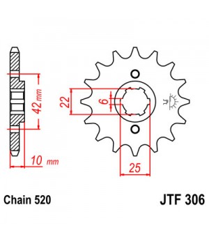 JTF306.15 Звезда передняя 520