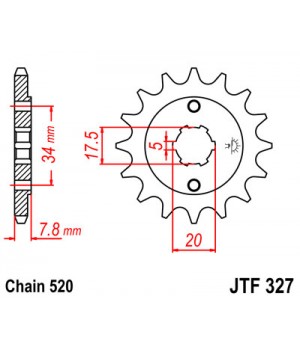 JTF327.12 Звезда передняя 520