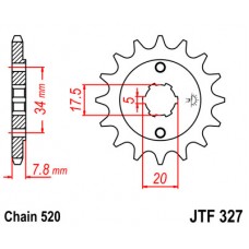 JTF327.13 Звезда передняя 520