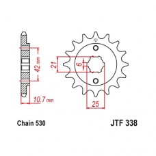 JTF338.17 Звезда передняя 530