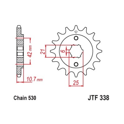 JTF338.17 Звезда передняя 530