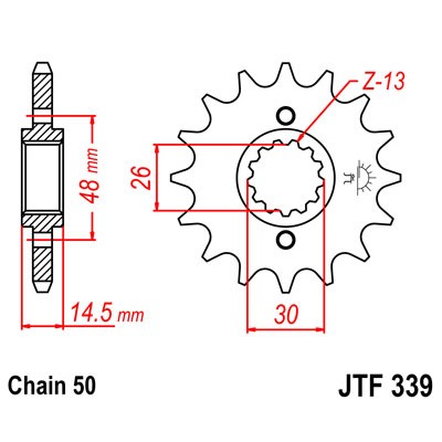 JTF339.15 Звезда передняя 530