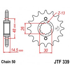 JTF339.17 Звезда передняя 530