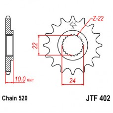 JTF402.14 Звезда передняя 520