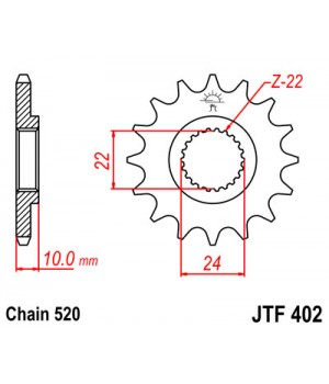 JTF402.16 Звезда передняя 520