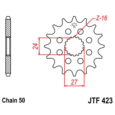 JTF423.16 Звезда передняя 530
