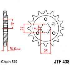 JTF438.15 Звезда передняя 520