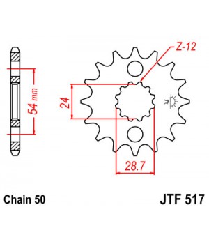 JTF517.15 Звезда передняя 530