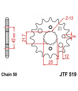 JTF519.15 Звезда передняя 530