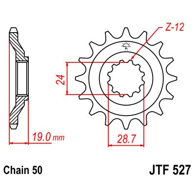 JTF527.15 Звезда передняя 530