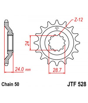 JTF528.17 Звезда передняя 530