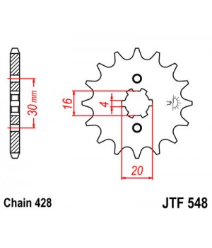 JTF548.14 Звезда передняя 428