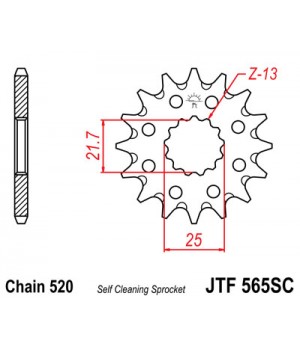 JTF565.12SC Звезда передняя 520 (самоочистка)