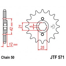 JTF571.16 Звезда передняя 530