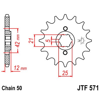 JTF571.16 Звезда передняя 530