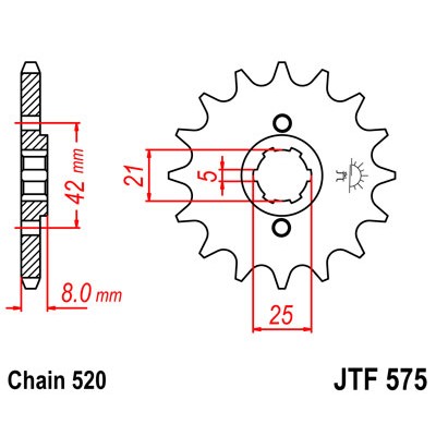 JTF575.16 Звезда передняя 520