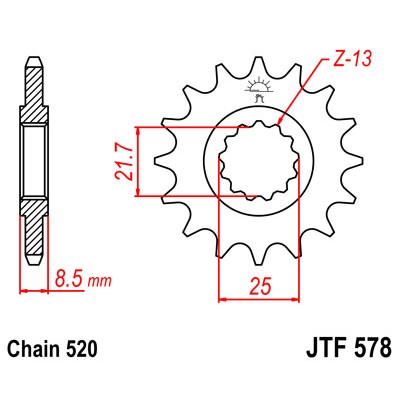 JTF578.15 Звезда передняя 520