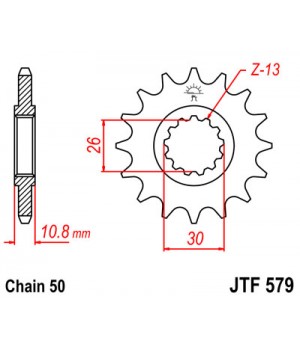 JTF579.15 Звезда передняя 530