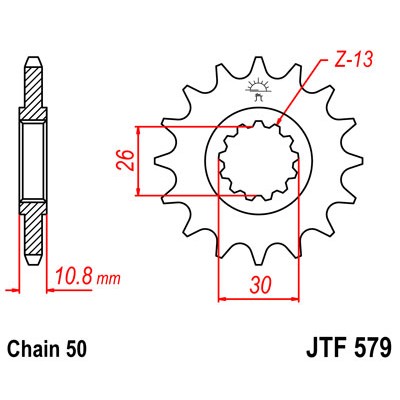 JTF579.15 Звезда передняя 530