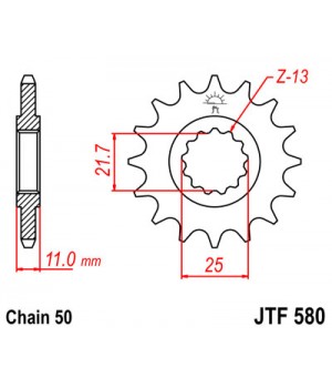 JTF580.15 Звезда передняя 530