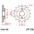 JTF736.15 Звезда передняя 520 JTF736.15 Звезда передняя 520