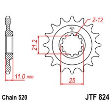 JTF824.15 Звезда передняя 520