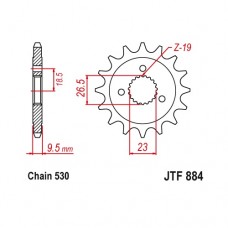 JTF884.21 Звезда передняя 530