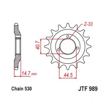 JTF989.21 Звезда передняя 530