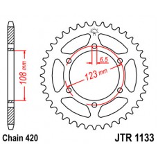 JTR1133.53 Звезда задняя 420