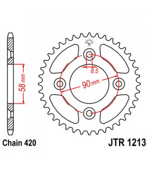 JTR1213.37 Звезда задняя 420
