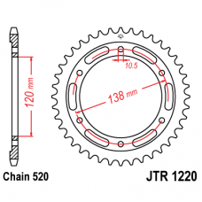JTR1220.36 Звезда задняя 520