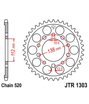 JTR1303.39 Звезда задняя 520