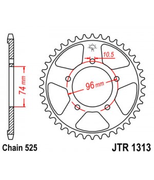 JTR1313.40 Звезда задняя 525