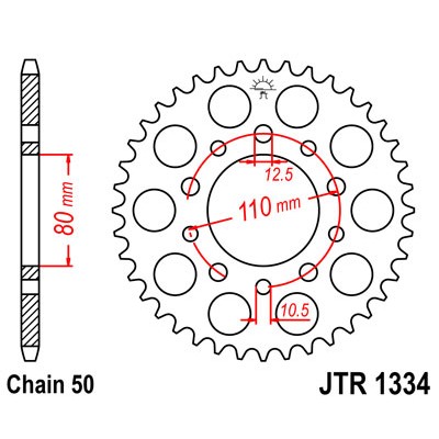 JTR1334.41 Звезда задняя 530