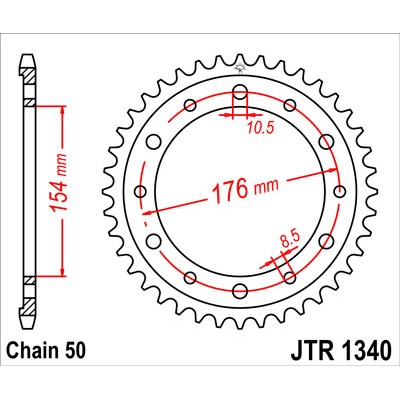 JTR1340.45 Звезда задняя 530