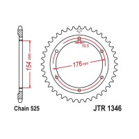 JTR1346.43 Звезда задняя 525