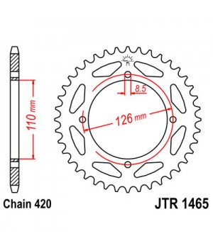 JTR1465.47 Звезда задняя 420