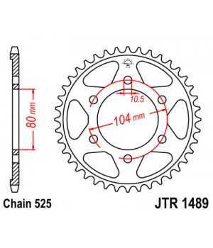 JTR1489.39 Звезда задняя 525