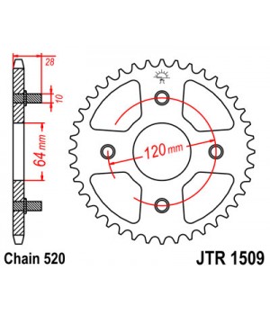 JTR1509.41 Звезда задняя 520