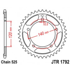 JTR1792.41 Звезда задняя 525