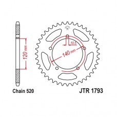 JTR1793.42 Звезда задняя 520