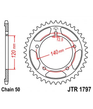 JTR1797.41 Звезда задняя 530