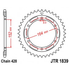JTR1839.55 Звезда задняя 428