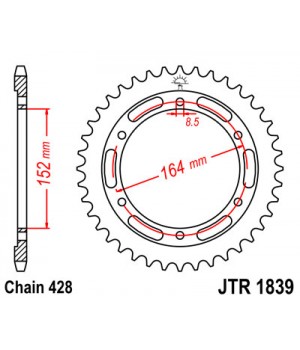 JTR1839.55 Звезда задняя 428