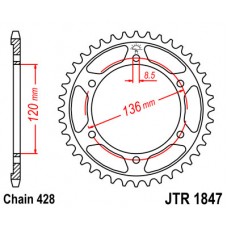 JTR1847.55 Звезда задняя 428