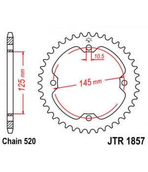 JTR1857.38 Звезда задняя 520